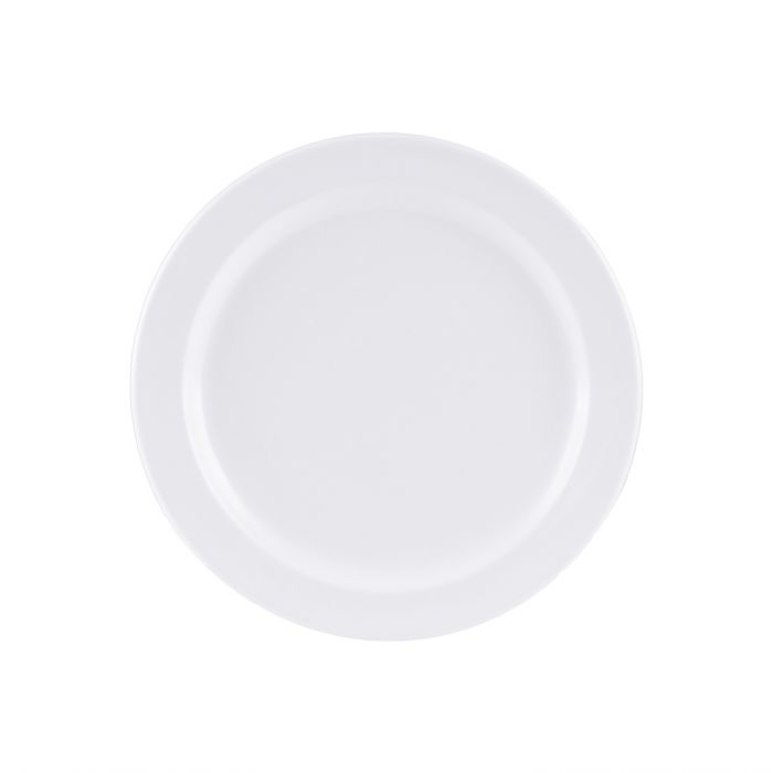 Thunder Group Dinner Plate 12/Pcs is durable and scratch-resistant. You can use it to serve hot or cold dishes, side dishes, pasta, meat or seafood. It is presentable and functional, convenient to handle and maintain. All items from Nustone collection have an elegant appearance. The Western Nustone White tableware features a warm white color. 