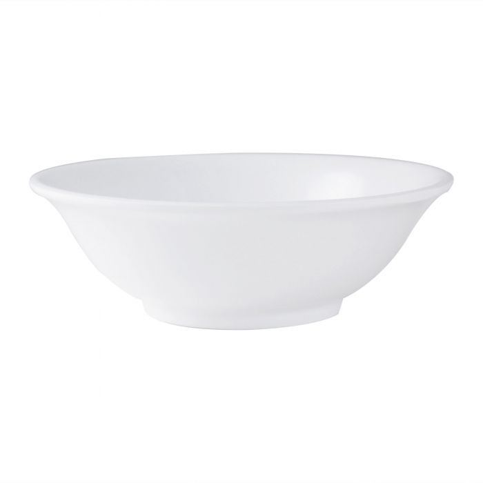 Thunder Group Rimless Bowl 12/Pcs is a perfect choice for serving whole or sliced fruits, grapes, chips, salads, pasta or another dish of your liking. The 41 Oz rimless bowl is shatter-proof and stain-resistant. All items from Nustone collection have an elegant appearance. The Western Nustone White tableware features a warm white color. 