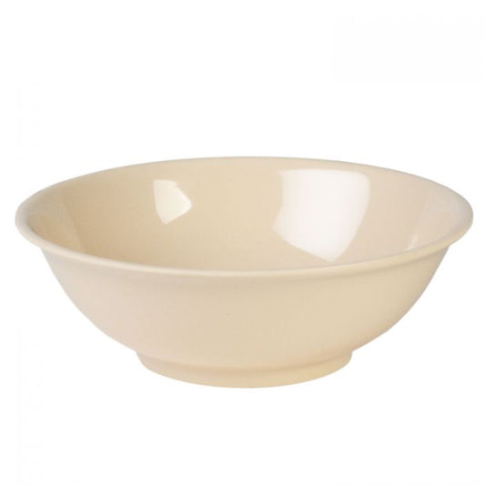 Thunder Group Rimless Bowl 12/Pcs is a perfect choice for serving whole or sliced fruits, grapes, chips, salads, pasta or another dish of your liking. The 52 Oz rimless bowl is shatter-proof and stain-resistant. All items from Nustone collection have an elegant appearance. The Western Nustone Tan tableware features a creamy beige color. 