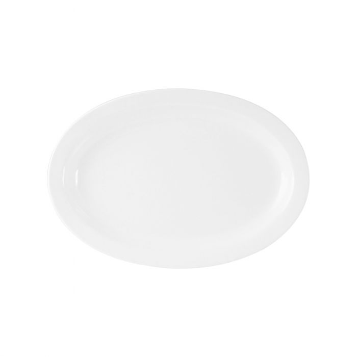 Thunder Group Narrow Rim Platter 6/Pcs is perfect for serving salads, pasta, baked goods or sides. Even sliced fruits, vegetables, and sandwiches will look like an exquisite dish on a narrow rim platter like this. All items from Nustone collection have an elegant appearance. The Western Nustone White tableware features a warm white color. 