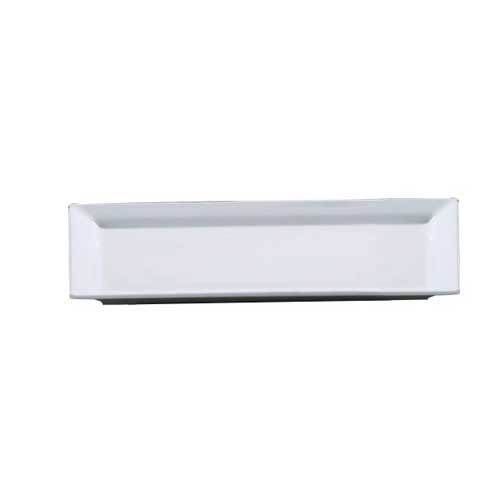 Yanco Rectangular Display Plate OK-7014 It is made from durable and reliable melamine material, which makes the plate look like ceramics. You can use this stylish plate to serve any dish you want. For example, you can use it for serving sushi, salads, side dishes, or other Asian cuisine appetizers. The Osaka collection has an elegant and stylish design. Performed in white color, it will perfectly fit any restaurant environment. 