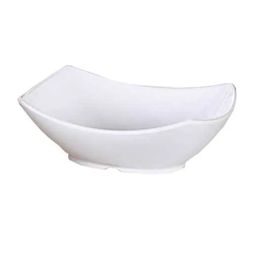 Yanco Rectangular Bowl OK-809 It is made from durable and reliable melamine material, which makes the bowl look like ceramics. You can use these unique rectangular bowls to serve such dishes like rice, soups, salads or side dishes. Thanks to the elegant Osaka collection style, the bowl will perfectly fit any food-serving establishment design. Performed in Chinese style, such melamine tableware is an ideal solution for those who choose high-quality, durable and affordable dinnerware for their place. 