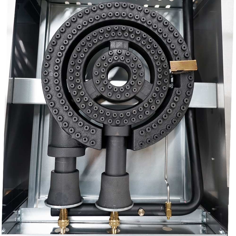 Standard Range SR-SP1 single 18-inch burner commercial gas stock pot range 80000 BTU for high-heat boiling and stock preparation in restaurants and commercial kitchens