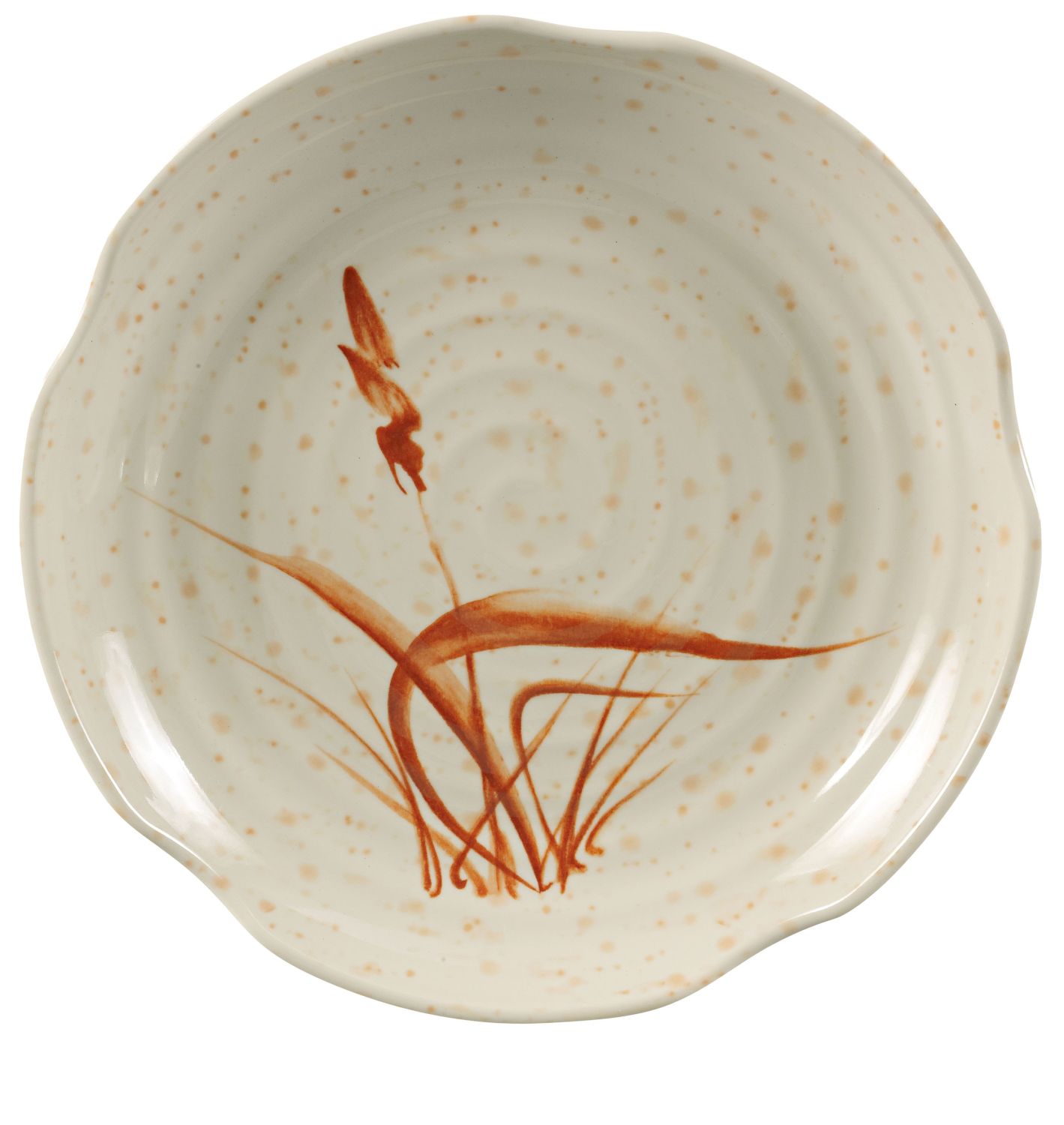 Yanco Lotus Shape Plate OR-1807 It is made from durable and reliable melamine material, which makes the plate look like ceramics. You can use this stylish plate to serve any dish you want. For example, you can use it for serving sushi, salads, side dishes, or other meals. The Orchis collection has an elegant and stylish design. Performed in gold color, it will perfectly fit any restaurant environment. 