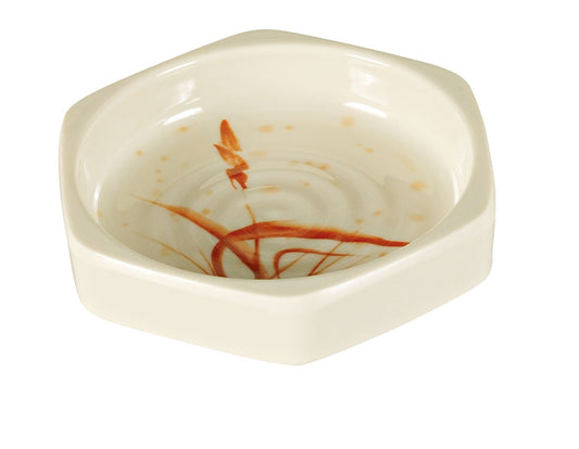 Yanco Sauce Dish OR-3001 is a perfect solution to serve sauces, dips, spices, and herbs that accompany the oriental dishes in your food-serving establishment. Thanks to the high-quality, reliable and affordable melamine material, these sauce dishes can With stand the heavy commercial use. While looking like they are handmade ceramics such dishes won't chip, break, or stain. The Orchis collection is performed in oriental style, that will perfectly fit most of the establishments' designs. 