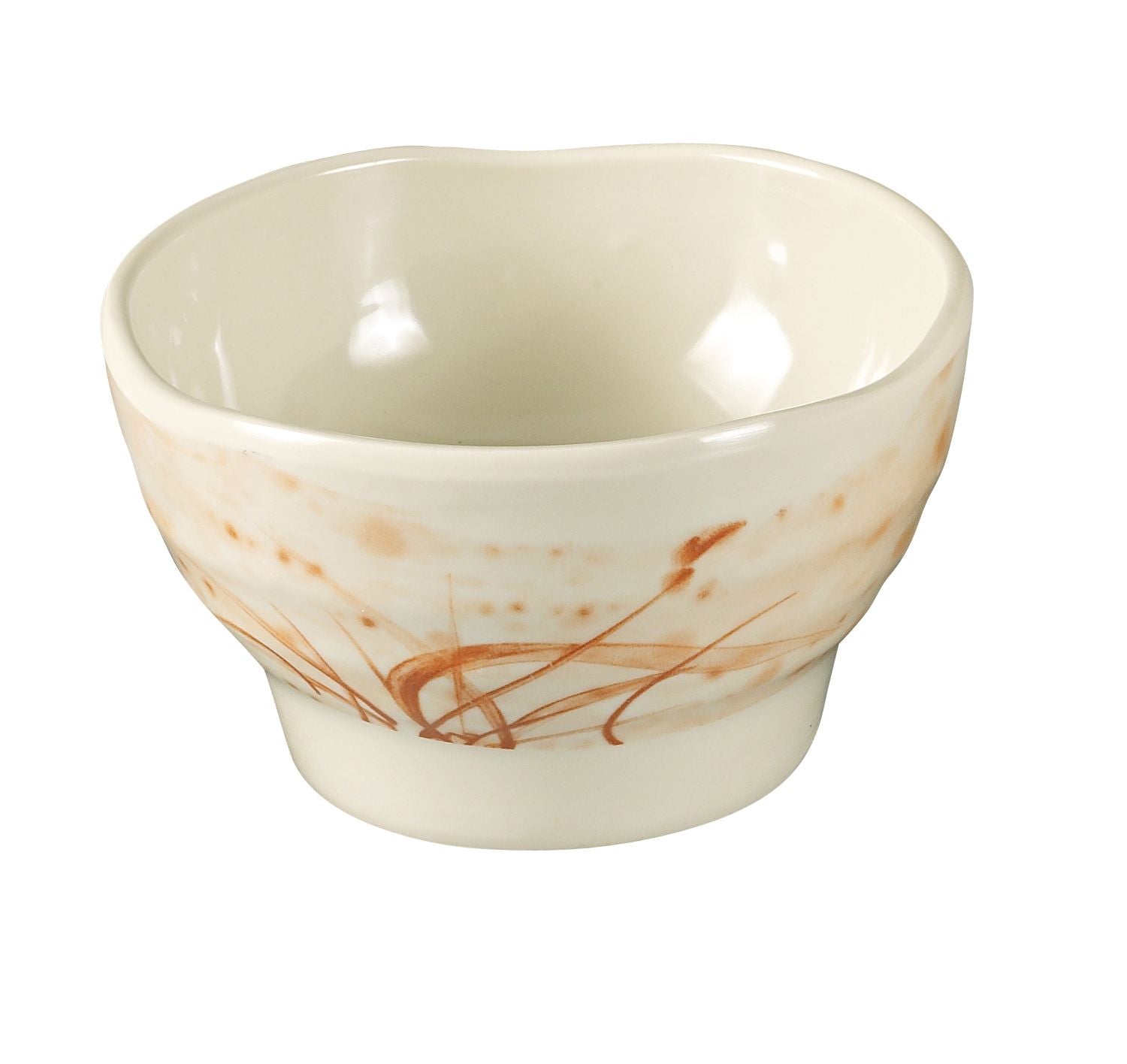 Yanco Sauce Dish OR-3703 is a perfect solution to serve sauces, dips, spices, and herbs that accompany the oriental dishes in your food-serving establishment. Thanks to the high-quality, reliable and affordable melamine material, these sauce dishes can With stand the heavy commercial use. While looking like they are handmade ceramics such dishes won't chip, break, or stain. The Orchis collection is performed in oriental style, that will perfectly fit most of the establishments' designs. 