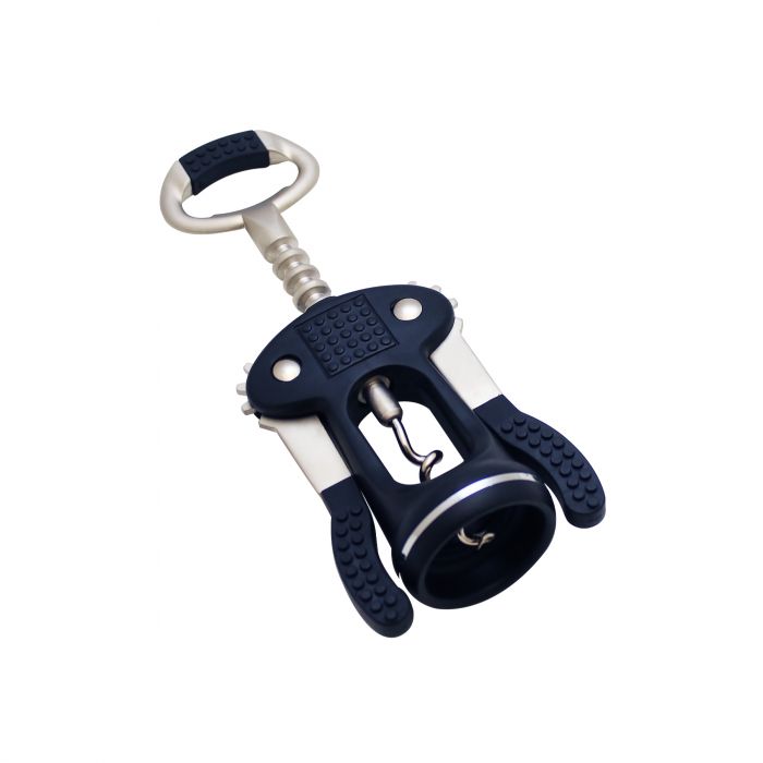 Thunder Group Champagne Opener is an essential tool for opening bottles of champagne or wine. Featuring a spiral screw, this wing-type champagne opener efficiently pierces through the cork while its stainless steel handle with black plastic provides a comfortable grip. Thanks to its fluid shape and durable construction, this opener makes bottle opening easy and convenient. Perfect for fast-paced food service establishments, this champagne opener boasts a sleek and contemporary look.