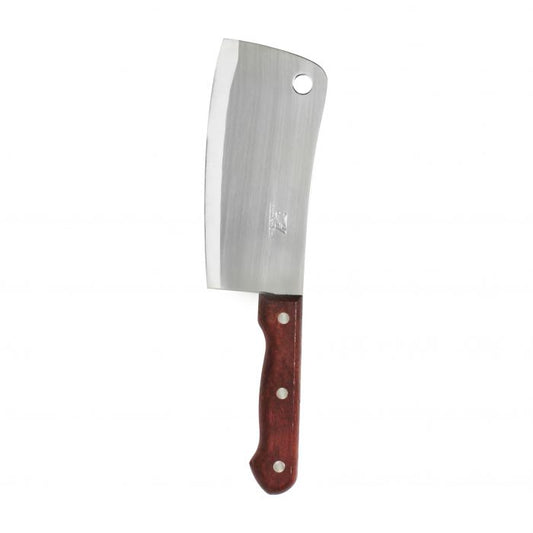 Thunder Group Asian Cleaver is a reliable, versatile cutting tool crafted for precision and durability in busy commercial and home kitchens alike. Made with a stainless steel blade and complemented by a comfortable wooden handle, this cleaver is well-suited for chopping through meat, vegetables, and bones. Its compact size and balanced design make it easy to maneuver, providing excellent control during extended use.