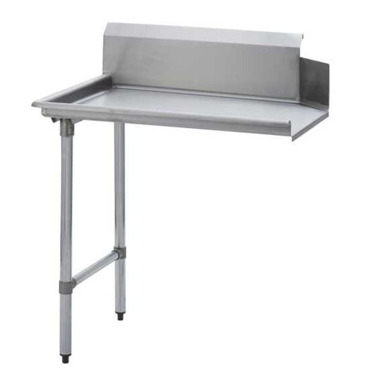 Prepline PCDT-48L 30"D x 48"L left side clean dishtable is an essential fixture for commercial kitchens, providing a dedicated space for clean dishes. NSF-listed for compliance with health standards, this dishtable features durable stainless steel construction that resists rust and corrosion, ensuring longevity in high-use environments. The left-side configuration allows for seamless workflow integration, enhancing kitchen efficiency and organization during dishwashing tasks.