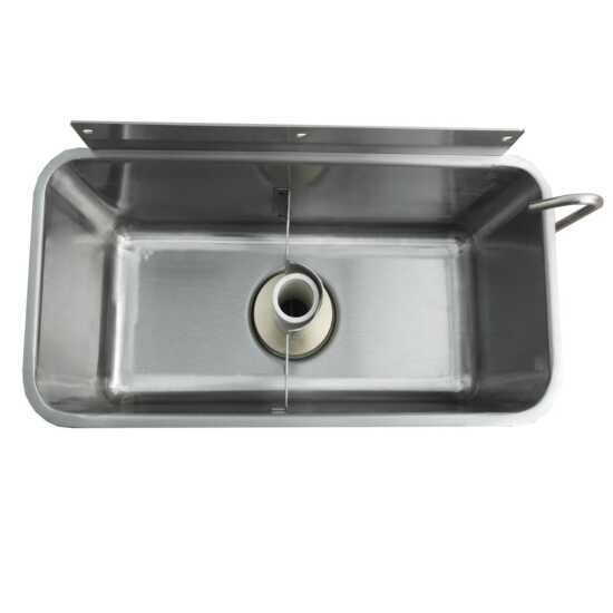 Prepline 11-inch ice cream dipper well and faucet set for efficient ice cream service.