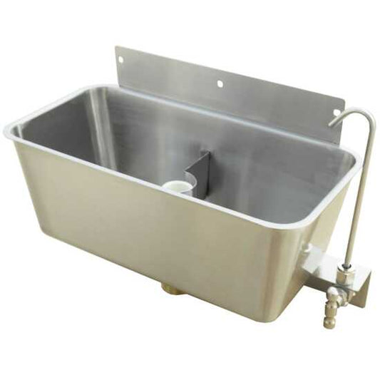 Prepline 11-inch ice cream dipper well and faucet set for efficient ice cream service.