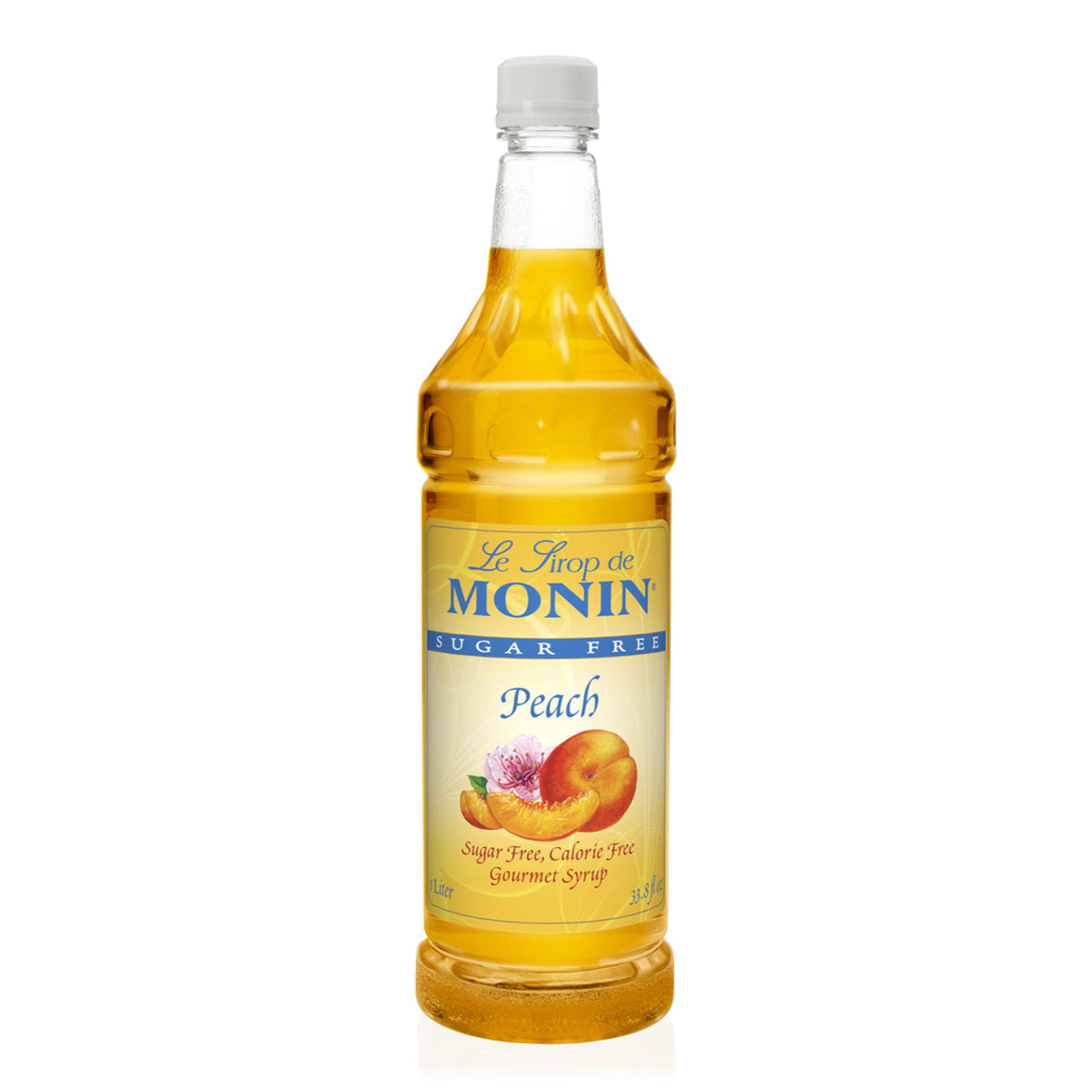 Monin Sugar Free Peach Syrup 1 L Bottle