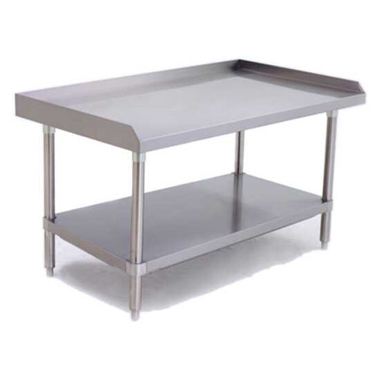 Prepline 48" stainless steel equipment stand for heavy-duty commercial kitchen support.