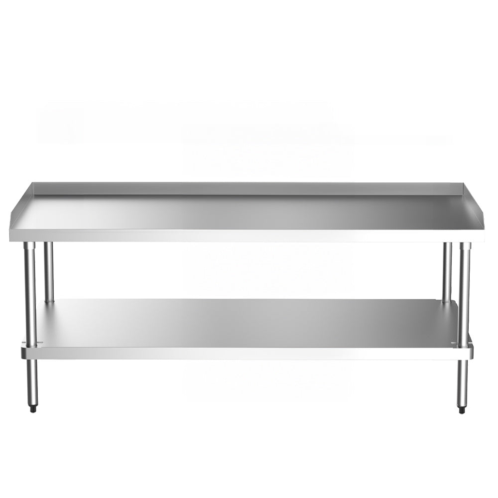 60-inch Prepline PES-3060 stainless steel equipment stand with undershelf for kitchen appliances, heavy-duty prep support, and commercial restaurant use.