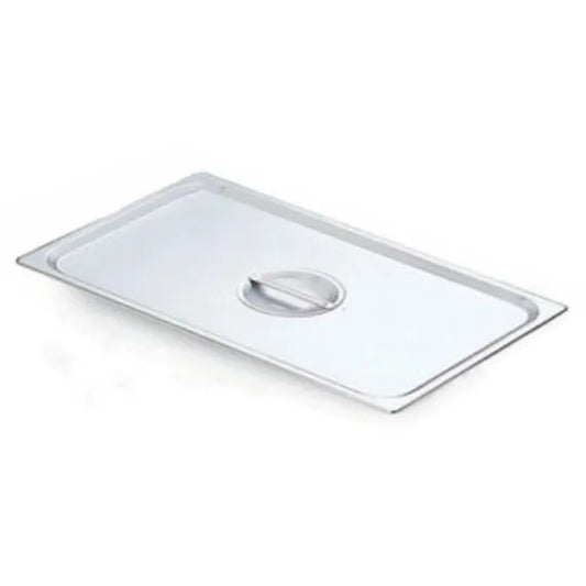 Prepline full-size stainless steel solid steam table pan cover designed for durability, heat retention, and food protection in commercial kitchens. Ideal for buffets, catering services, restaurants, and food prep stations. Smooth polished finish with sturdy construction for reliable daily use and easy cleaning.