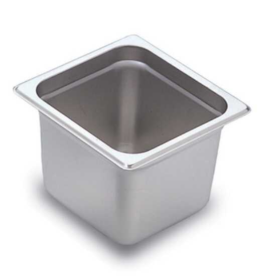 The Prepline 1/6 size 6" deep stainless steel steam table/hotel pan is designed for efficient food storage and serving, ideal for buffets and catering in commercial kitchens, offering durability and reliability.