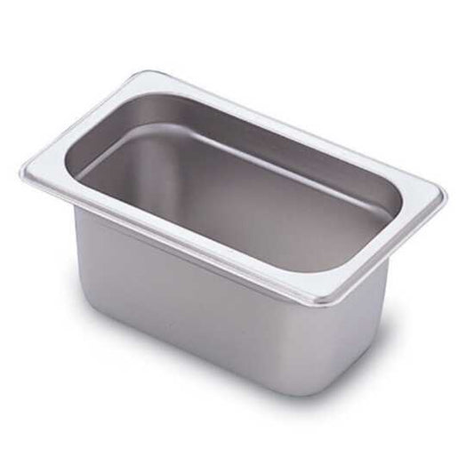 The Prepline 1/9 size 6" deep stainless steel steam table/hotel pan is designed for optimal food storage and serving, perfect for buffets and catering in commercial kitchens, ensuring durability and performance.