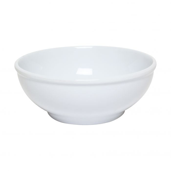 Thunder Group Pho Noodle Bowl 12/Pcs is a practical and visually appealing solution for serving soups, noodles, and other hot dishes in busy foodservice environments. With a 38 oz capacity, this bowl is perfect for traditional Vietnamese pho, ramen, and other broth-based specialties. Crafted from durable, BPA-free melamine, it offers the look of fine ceramic while being lightweight and resistant to breaking, chipping, and staining. 