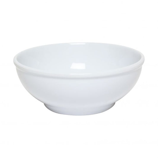 Thunder Group Pho Noodle Bowl 12/Pcs is a practical and visually appealing solution for serving soups, noodles, and other hot dishes in busy foodservice environments. With a 58 oz capacity, this bowl is perfect for traditional Vietnamese pho, ramen, and other broth-based specialties. Crafted from durable, BPA-free melamine, it offers the look of fine ceramic while being lightweight and resistant to breaking, chipping, and staining. 