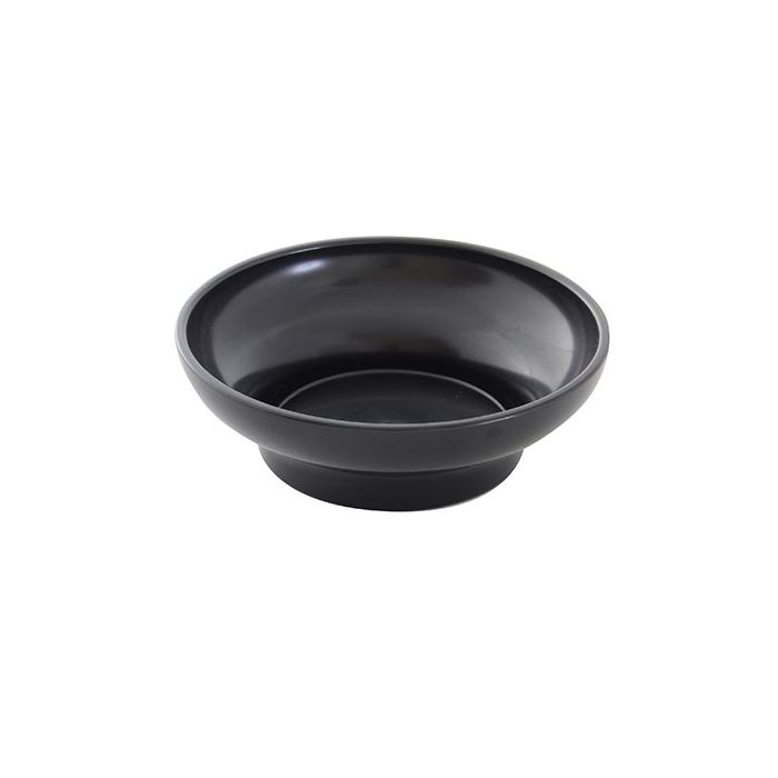 Thunder Group Salsa Dish 12/Pcs is ideal for serving salsa, various dips, and sauces, ketchup, mustard or mayonnaise. Manufactured from the durable plastic material, this dinnerware is effortless in use and maintenance. This 8 Oz black salsa dish features exceptionally smooth, stain-proof finish and can be cleaned in a dishwasher without losing its shine. This 4 3/4-inch dish looks like hand-made ceramics but can endure the heavy commercial use. It won't chip, break, or stain. It is dishwasher safe. 