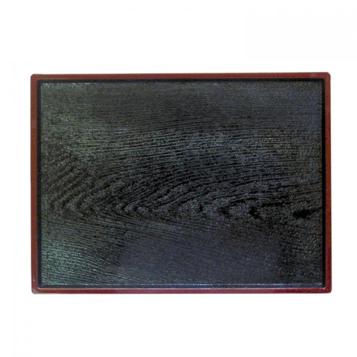 Thunder Group Obon Serving Tray is a classic example of Japanese lacquer ware, offering a balance of style and functionality for food presentation in a variety of settings. Made from durable ABS plastic, this tray is designed for longevity and everyday use, especially in high-volume environments. Its lacquered finish provides a sleek, traditional aesthetic while adding resistance to water and moisture. 