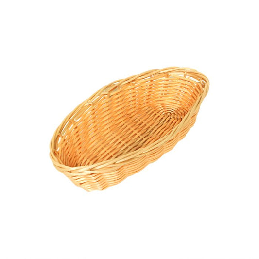Thunder Group Oblong Woven Bread Basket is a durable and stylish serving solution, ideal for bread, appetizers, and condiments in fast-paced commercial settings. Measuring 8.25 inches in length, 4.25 inches in width, and 2 inches in height, this compact basket fits neatly on tabletops or service trays without sacrificing presentation quality. Crafted from break-resistant woven plastic, it offers long-term reliability, even with heavy daily use. 