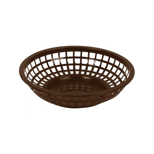 Thunder Group Round Fast Food Basket is a practical and durable solution designed for high-volume food service settings. With an 8-inch diameter and round shape, this basket is ideal for serving classic fast food items such as burgers, fries, and sandwiches. Made from sturdy polypropylene, it offers excellent durability for repeated daily use in busy restaurants, food trucks, and cafeterias. The basket is top rack dishwasher safe, ensuring easy cleanup and maintenance while meeting hygiene standards. 