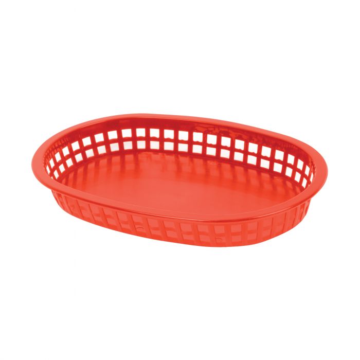 Thunder Group Oblong Fast Food Basket 12/Pcs offers a dependable and efficient serving solution tailored for fast-paced dining environments. Measuring 10.75 inches in length, this oblong basket provides generous space for serving a variety of menu items such as burgers, fries, sandwiches, and combo meals. Constructed from durable polypropylene, it is built to endure the demands of daily use in restaurants, cafeterias, and food trucks. 