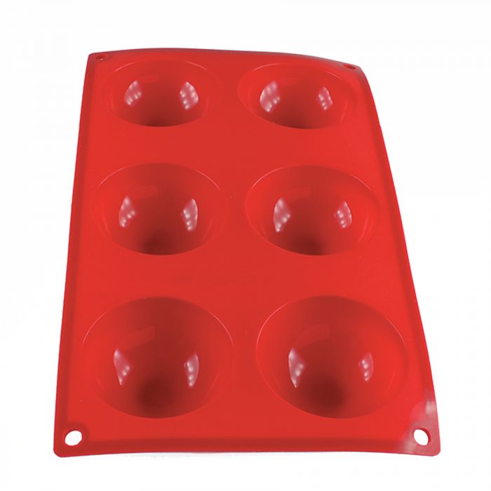 Hemisphere Baking Mold, Silicone 6 Cavities 2.7oz Each