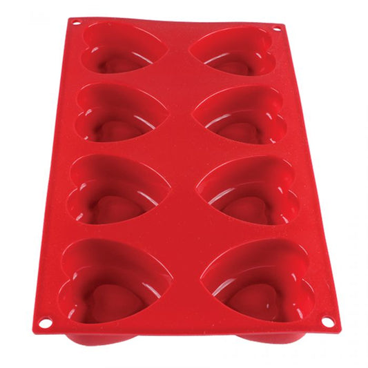 Thunder Group Heart Baking Mold is perfect for baking, freezing, cutting, and forming, these molds are one of the most versatile tools in a kitchen. Create attractive plate presentations by layering salads and grains or bake individual cake and pastry portions without waste. The mold is perfect for any small pastries. They are also dishwasher safe.