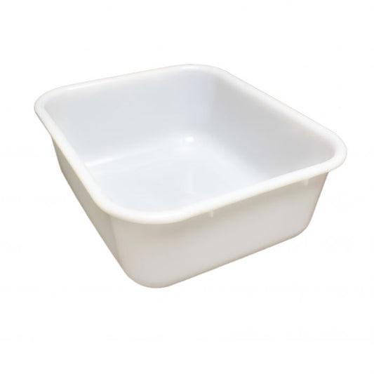 Thunder Group Bus Box is made from polypropylene, this plastic white storage box will be a sturdy and durable addition to your establishment. Extremely versatile, it's great for holding a variety of products, from dinnerware and flatware items to dry goods. Its smaller size is ideal for locations where space is limited, such as under bars. This storage box is sure to fill all of your establishment's storing needs.