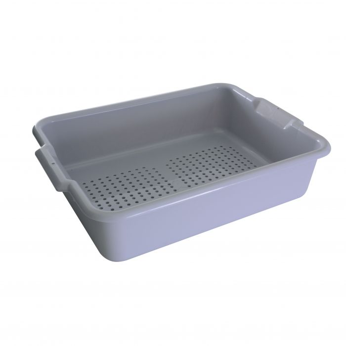Thunder Group Perforated Bus Box offers a practical and durable solution for streamlining kitchen and back-of-house operations. With a perforated design that promotes quick drainage and airflow, this bus box is ideal for rinsing, storing, or transporting kitchen tools and tableware. Built from sturdy polypropylene, it withstands the rigors of high-volume use in busy commercial settings. Its integrated handles ensure easy carrying, while the stackable construction saves space during storage.