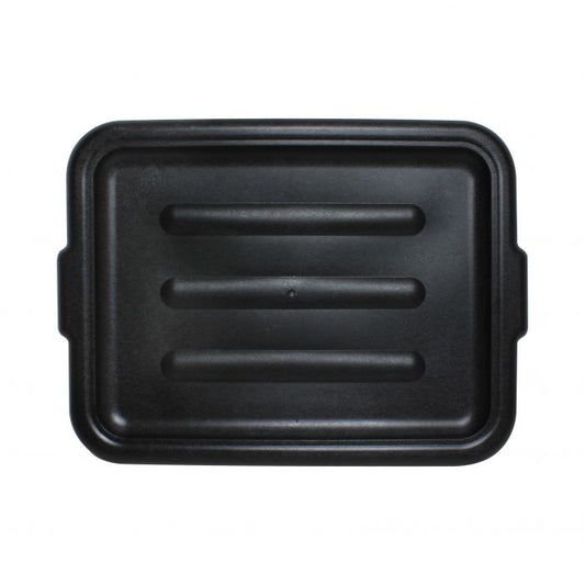 Thunder Group Bus Box Lid is an excellent companion to your Thunder Group Bus Box. Designed to securely cover your bus boxes, this lid will keep your dinnerware safe and conveniently transforms your bus box into a practical storage option. Durable and economical, this NSF certified bus box lid is constructed from high density polyethylene which is moisture resistant and will withstand freezing temperatures.