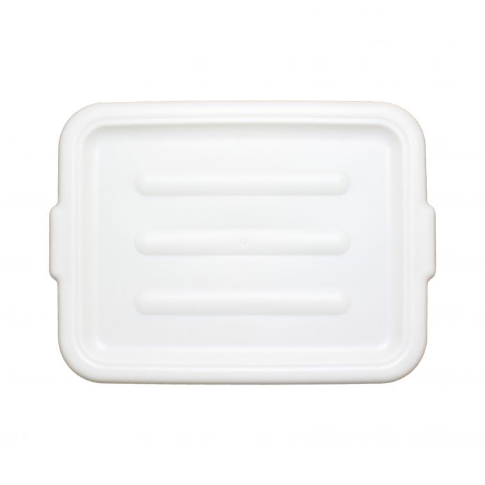 Thunder Group Bus Box Lid is an excellent companion to your Thunder Group Bus Box. Designed to securely cover your bus boxes, this lid will keep your dinnerware safe and conveniently transforms your bus box into a practical storage option. Durable and economical, this NSF certified bus box lid is constructed from high density polyethylene which is moisture resistant and will withstand freezing temperatures.