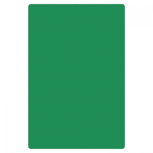 Thunder Group Color Coded Cutting Board is a perfect for home and commercial use and makes food preparation easy and safe. This economical cutting board is crafted from lightweight polyethylene which is strong enough to withstand tough cutting tasks without dulling your knives. Featuring a non-skid surface, this NSF approved green cutting board won't slip or slide when in use and can be assigned for use with a specific food group to prevent cross-contamination.