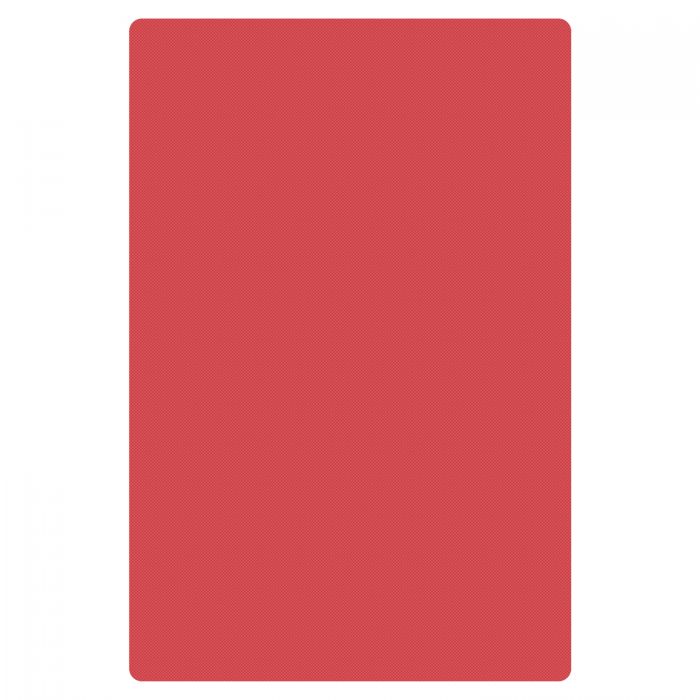 Thunder Group Color Coded Cutting Board is a perfect for home and commercial use and makes food preparation easy and safe. This economical cutting board is crafted from lightweight polyethylene which is strong enough to withstand tough cutting tasks without dulling your knives. Featuring a non-skid surface, this NSF approved red cutting board won't slip or slide when in use and can be assigned for use with a specific food group to prevent cross-contamination.