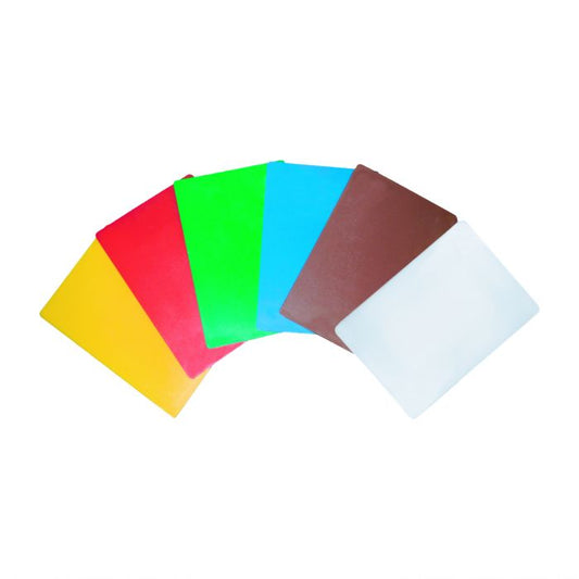 Thunder Group Color Coded Cutting Board is a perfect for home and commercial use and makes food preparation easy and safe. This economical cutting board is crafted from lightweight polyethylene which is strong enough to withstand tough cutting tasks without dulling your knives. Featuring a non-skid surface, these NSF approved colored cutting boards won't slip or slide when in use and can be assigned for use with a specific food group to prevent cross-contamination.