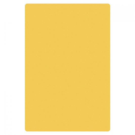 Thunder Group Color Coded Cutting Board is a perfect for home and commercial use and makes food preparation easy and safe. This economical cutting board is crafted from lightweight polyethylene which is strong enough to withstand tough cutting tasks without dulling your knives. Featuring a non-skid surface, this NSF approved yellow cutting board won't slip or slide when in use and can be assigned for use with a specific food group to prevent cross-contamination.
