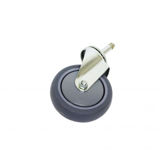 Thunder Group Caster Without Brake can be used to easily transport items throughout the kitchen. This swivel caster wheel provides exceptional support for heavy mobile shelves and facilitates smooth transportation on any surface. Even the most reliable caster wheels can wear down due to extensive use. Having this replacement rubber wheel on hand will ensure that your shelving unit is always in perfect working condition.