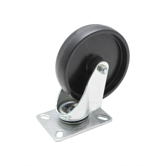 Thunder Group Swivel Caster for ALSC1826 can be used to easily transport items throughout the kitchen. This swivel caster wheel provides exceptional support for heavy mobile shelves and facilitates smooth transportation on any surface. Even the most reliable caster wheels can wear down due to extensive use. Having this replacement rubber wheel on hand will ensure that your shelving unit is always in perfect working condition.