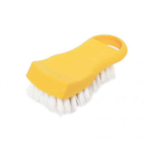 Thunder Group Cutting Board Brush is used to prevent cross contamination when cleaning your cutting boards. This brush by Thunder Group also helps to prevent liquids and bacteria from the boards. It also has the nice effect of helping to keep flavors from embedding and transferring to other foods. It has a convenient hanging. The cutting board brush has a reliable sturdy construction for an exceptional comfort in use.