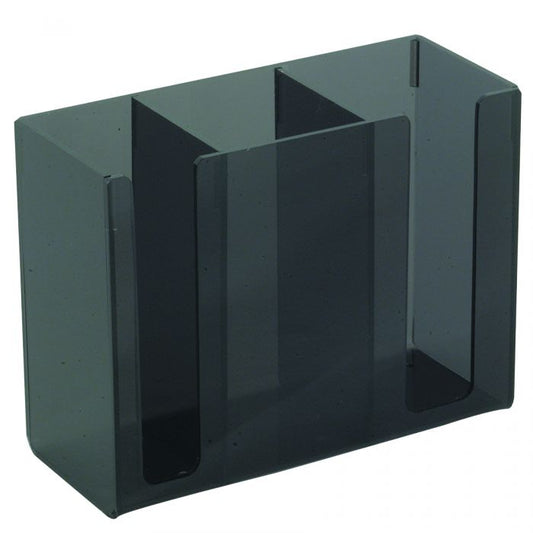 Thunder Group Chopsticks Holder is a sleek and practical solution for storing chopsticks in both commercial and residential settings. Constructed from durable plastic, it offers reliable performance and easy maintenance, ideal for high-traffic environments. Its black finish lends a modern touch, allowing it to blend seamlessly into a range of dining aesthetics—from casual noodle shops to more refined restaurant interiors. 
