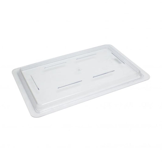 Thunder Group Lid for Half Size Food Storage Box&nbsp;is clear and made from polycarbonate. Cover is ideal for food storage box. It is suitable for keeping wet and dry ingredients, vegetables, fruits and other types of products to make it fresh for long time.