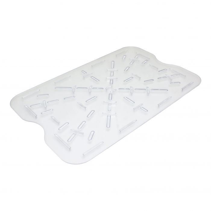 Thunder Group Drain Shelf Fits 18" x 26" Food Storage Box is an indispensable item for your food pans. The drain shelf is specifically manufactured to fit 12x18 inches food pans. This utensil features smooth surfaces that are easy to clean and reduces the risk of cross contamination. You will be very satisfied with your certified item since this drain shelf has superior quality that will last you for years.