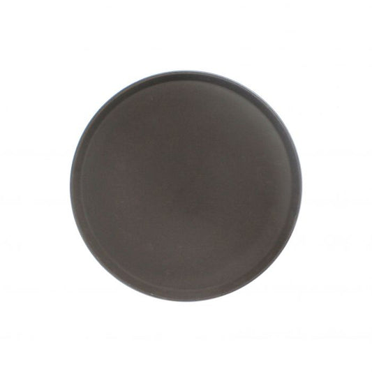 Round Servicing Tray, Fiberglass Brown 14"