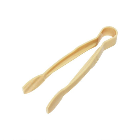 Thunder Group Flat Grip Tong is a versatile and durable tool designed for efficient food service operations. Made from sturdy polycarbonate, these tongs feature a flat grip design for a secure and comfortable hold, ensuring precise food handling in busy kitchens, buffets, and self-service stations. Their 12-inch size is ideal for serving everything from salads to pastries, while the neutral beige color offers a clean, professional look for any dining environment.