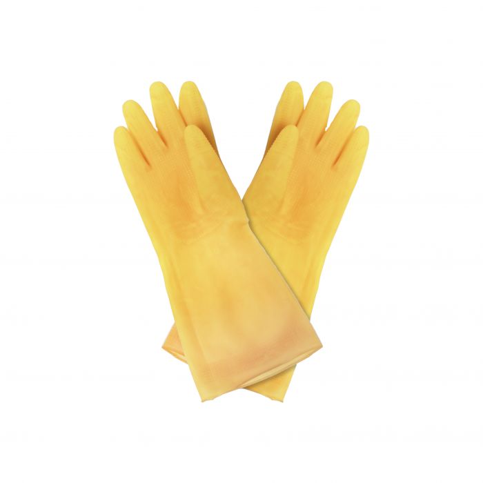 Thunder Group Heavy Duty Gloves 12/Pcs is a must-have for both home and commercial use. These gloves are made from high quality latex allowing them to withstand heavy duty use. Thanks to its 13" length, these gloves provide long arm coverage for optimal protection and sanitation. For added convenience, these gloves are washable and safe for reuse.
