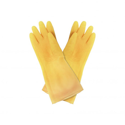 Thunder Group Heavy Duty Gloves 12/Pcs is a must-have for both home and commercial use. These gloves are made from high quality latex allowing them to withstand heavy duty use. Thanks to its 16" length, these gloves provide long arm coverage for optimal protection and sanitation. For added convenience, these gloves are washable and safe for reuse.