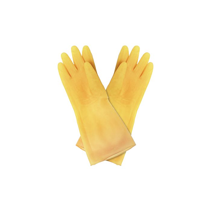 Thunder Group Heavy Duty Gloves 12/Pcs is a must-have for both home and commercial use. These gloves are made from high quality latex allowing them to withstand heavy duty use. Thanks to its 16" length, these gloves provide long arm coverage for optimal protection and sanitation. For added convenience, these gloves are washable and safe for reuse.