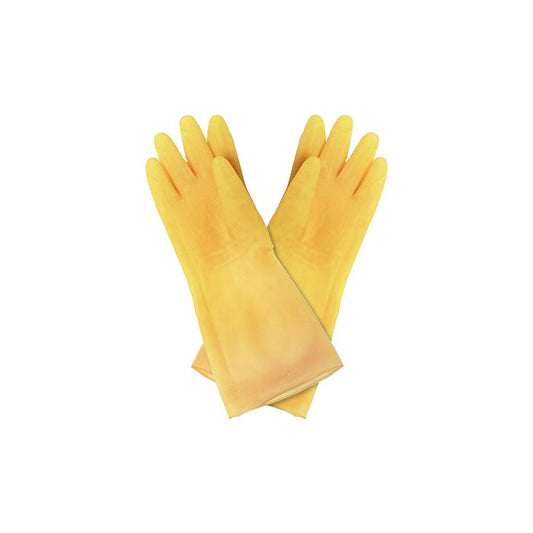 Thunder Group Heavy Duty Gloves 12/Pcs is a must-have for both home and commercial use. These gloves are made from high quality latex allowing them to withstand heavy duty use. Thanks to its 16" length, these gloves provide long arm coverage for optimal protection and sanitation. For added convenience, these gloves are washable and safe for reuse.